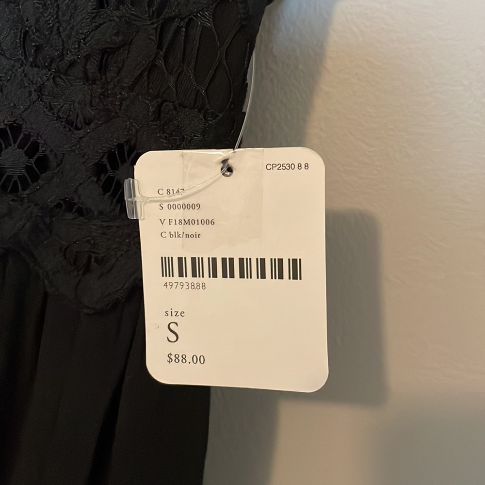 NWT Free People One Adella Slip Black size S - Picture 8 of 8